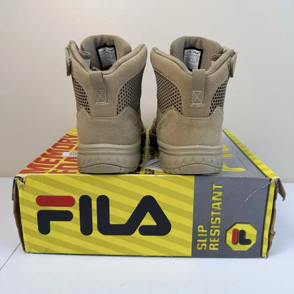 Fila Chastizer SR Mens 9 Slip Resistant Soft Toe Work Tactical Boots